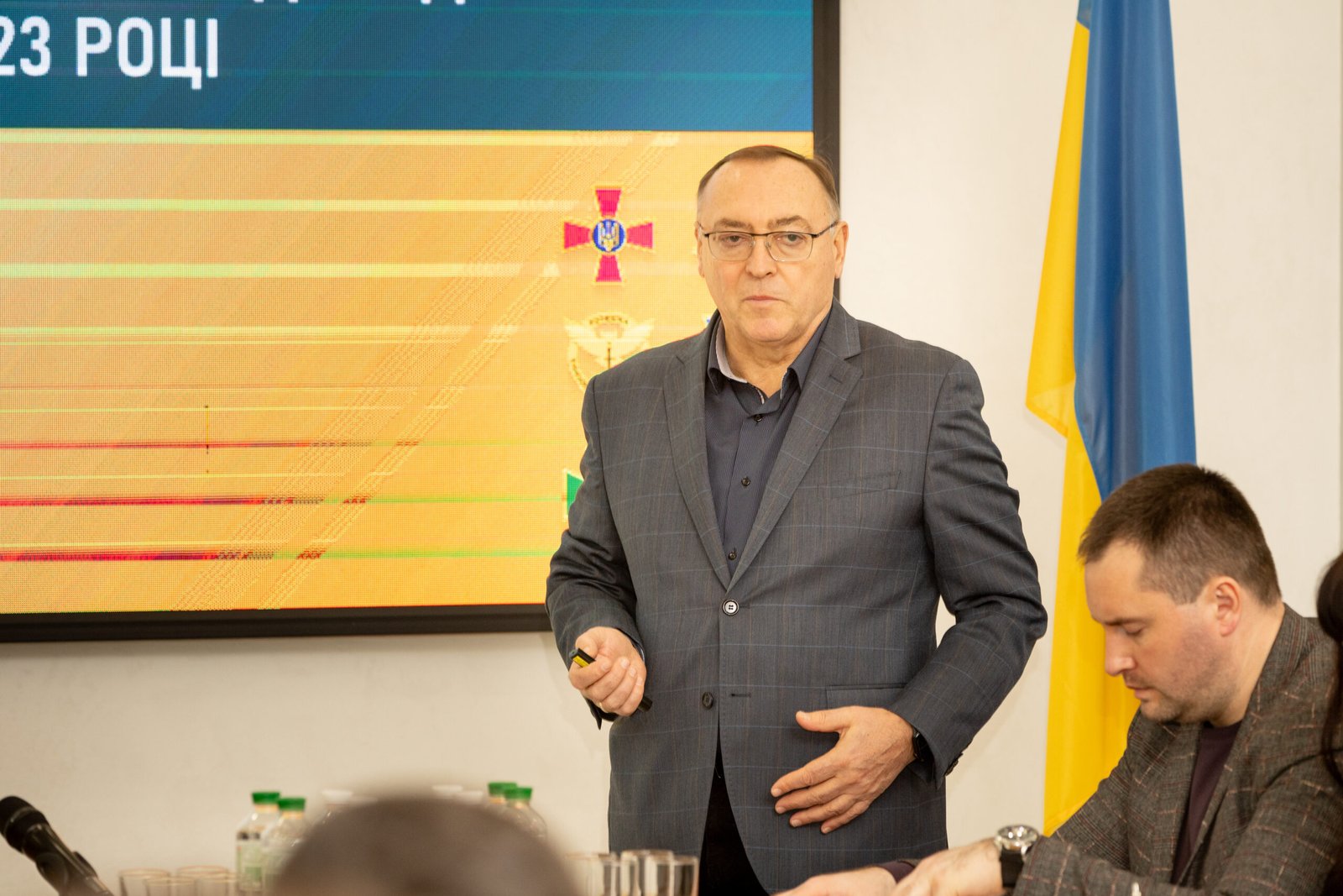 Голова громадського об'єднання "Ми - Вінничани" Валерій Коровій констатував, що допомога військовим у 2023 році склала 12 000 000 грн.