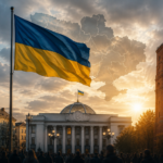 Як Вінниці не стати Львовом і чому це важливо Символічне зображення Вінниці, Львова та Верховної Ради як ілюстрація до матеріалу про регіональну політику України